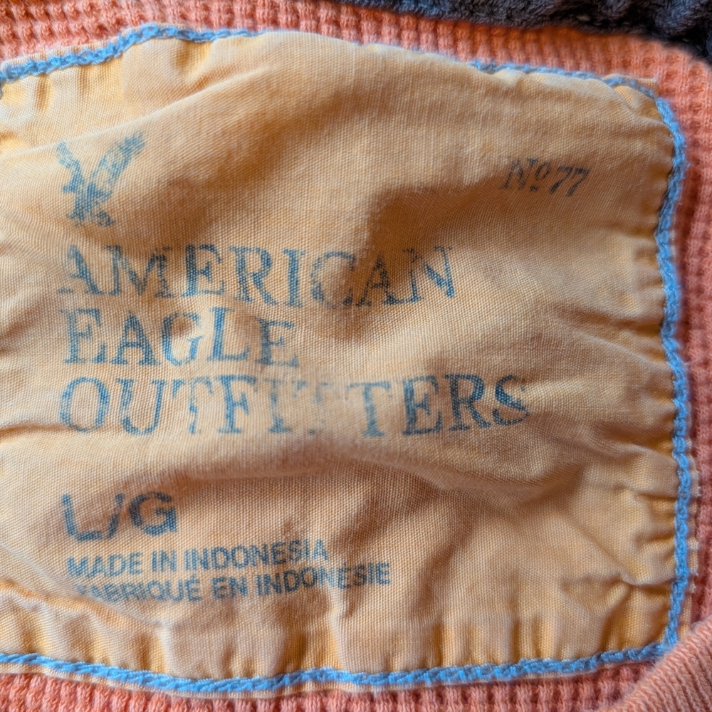 American Eagle Outfitters Orange Long Sleeve Tee - Picture 5 of 5